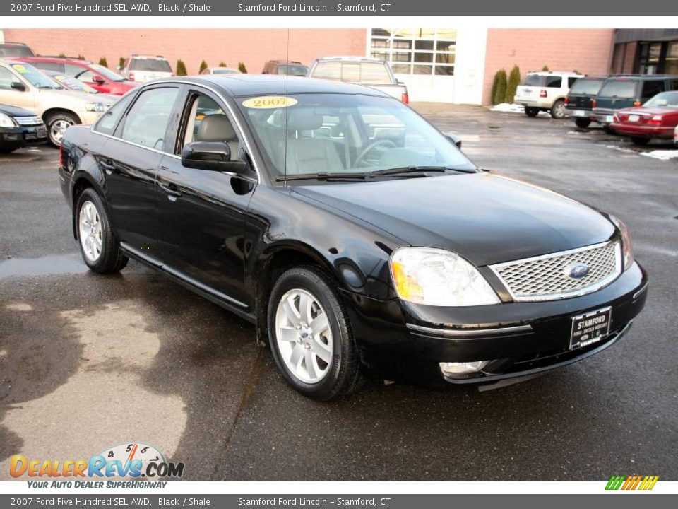 2007 Ford Five Hundred SEL AWD Black / Shale Photo #3