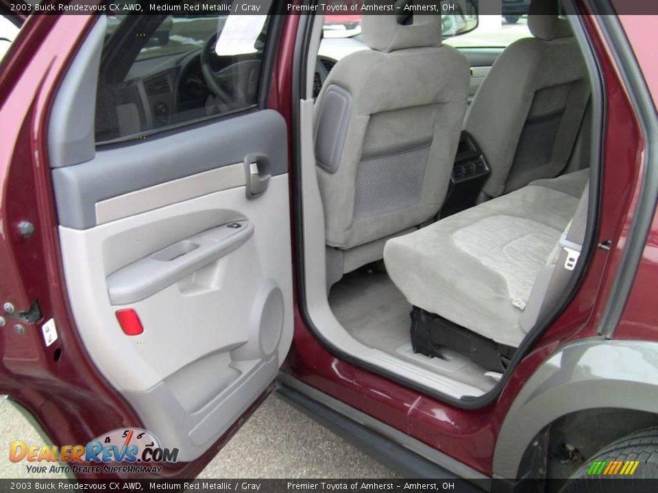 2003 Buick Rendezvous CX AWD Medium Red Metallic / Gray Photo #8