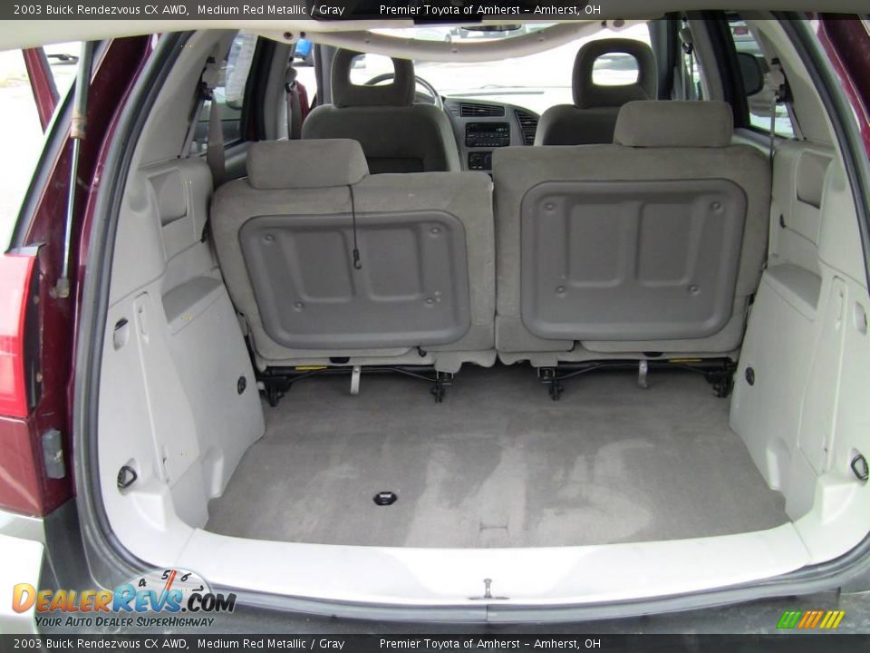 2003 Buick Rendezvous CX AWD Medium Red Metallic / Gray Photo #10