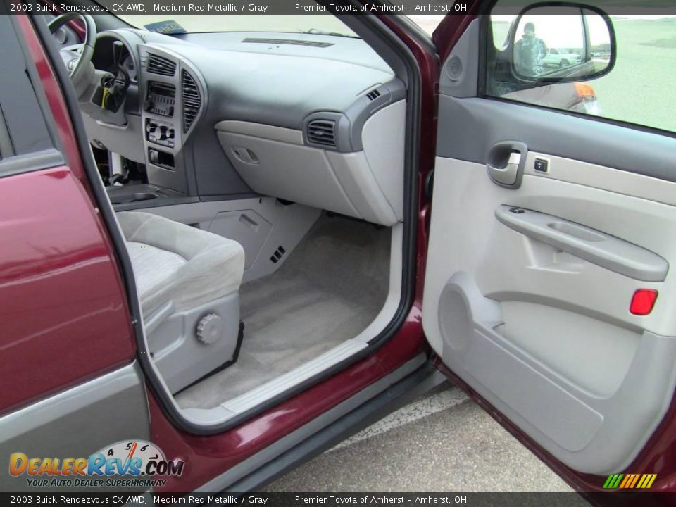2003 Buick Rendezvous CX AWD Medium Red Metallic / Gray Photo #11