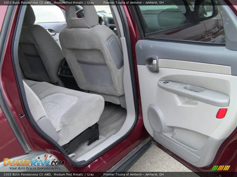2003 Buick Rendezvous CX AWD Medium Red Metallic / Gray Photo #12