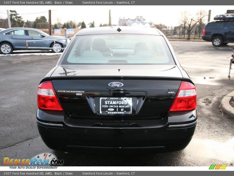 2007 Ford Five Hundred SEL AWD Black / Shale Photo #6