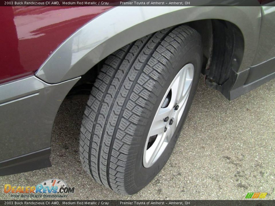2003 Buick Rendezvous CX AWD Medium Red Metallic / Gray Photo #13