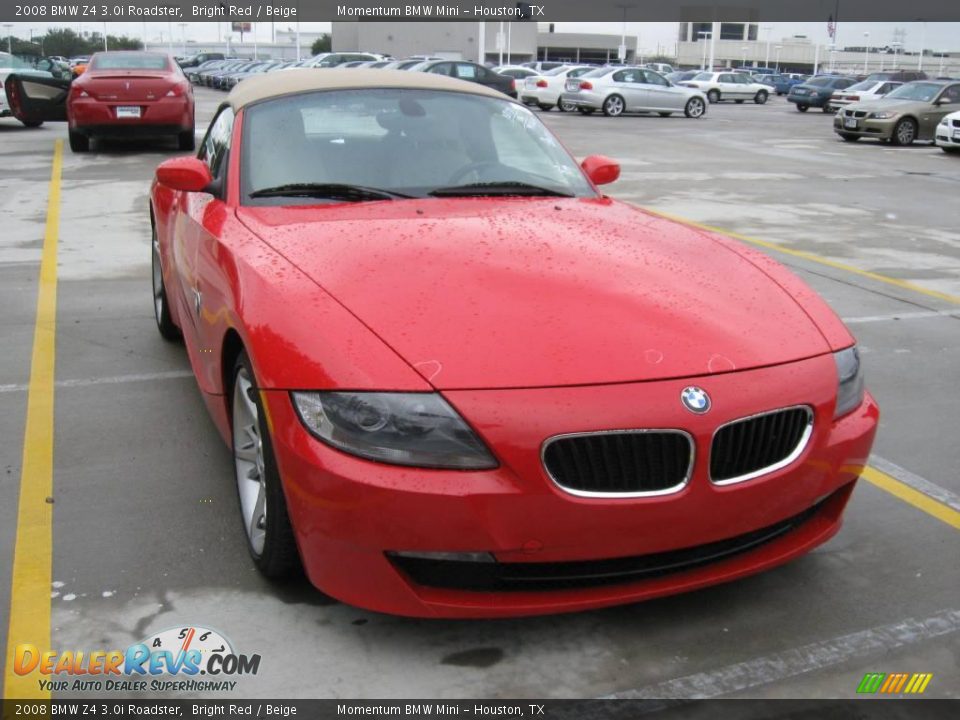 2008 BMW Z4 3.0i Roadster Bright Red / Beige Photo #5