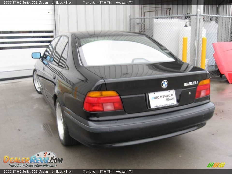 2000 BMW 5 Series 528i Sedan Jet Black / Black Photo #4