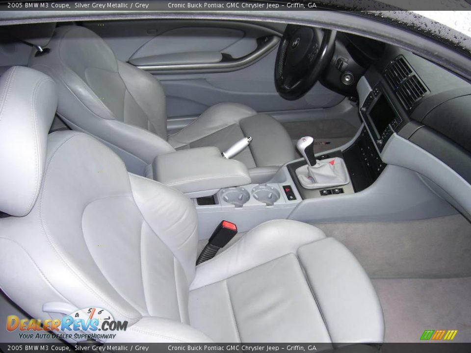 2005 BMW M3 Coupe Silver Grey Metallic / Grey Photo #2