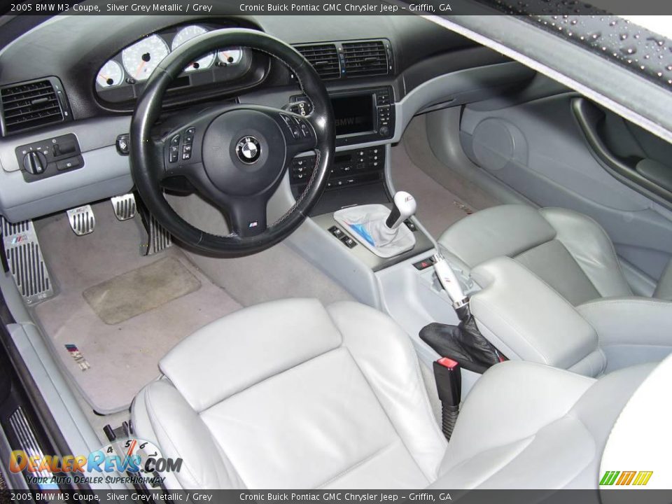 2005 BMW M3 Coupe Silver Grey Metallic / Grey Photo #4