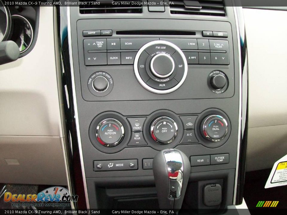 2010 Mazda CX-9 Touring AWD Brilliant Black / Sand Photo #14
