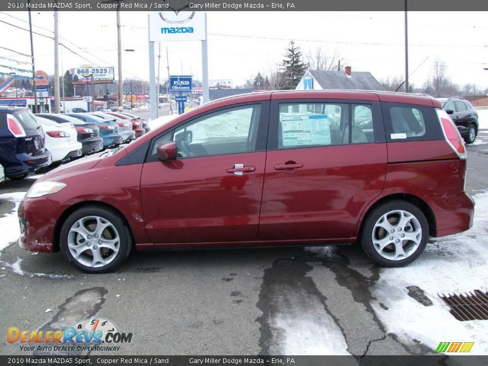 2010 Mazda MAZDA5 Sport Copper Red Mica / Sand Photo #2