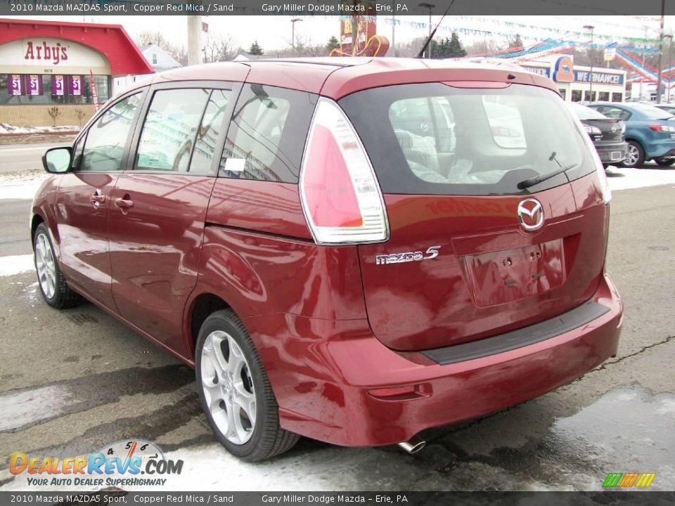 2010 Mazda MAZDA5 Sport Copper Red Mica / Sand Photo #3