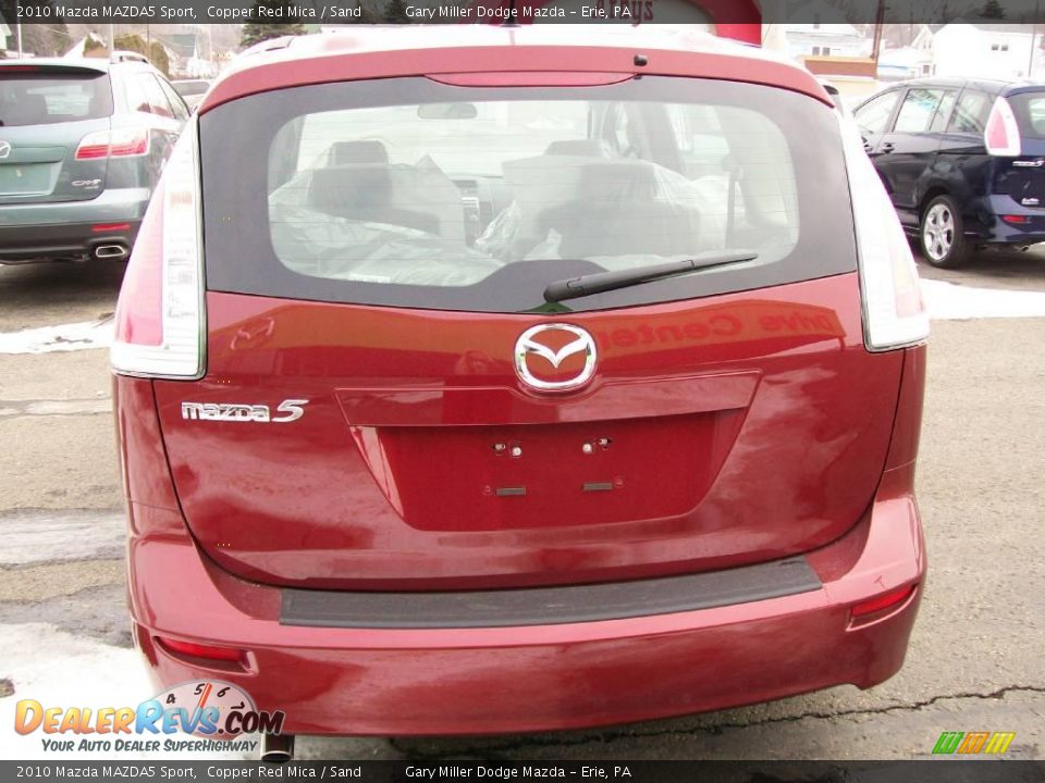 2010 Mazda MAZDA5 Sport Copper Red Mica / Sand Photo #4