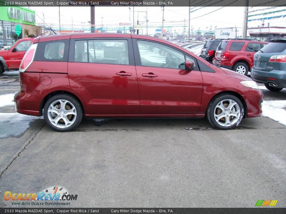 2010 Mazda MAZDA5 Sport Copper Red Mica / Sand Photo #7