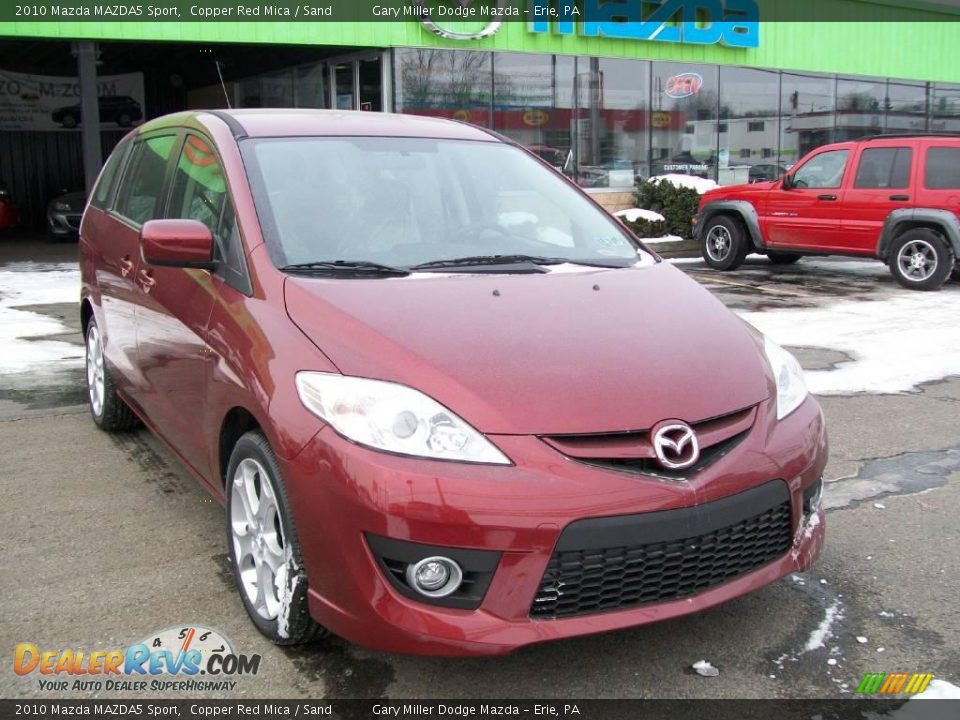 2010 Mazda MAZDA5 Sport Copper Red Mica / Sand Photo #8