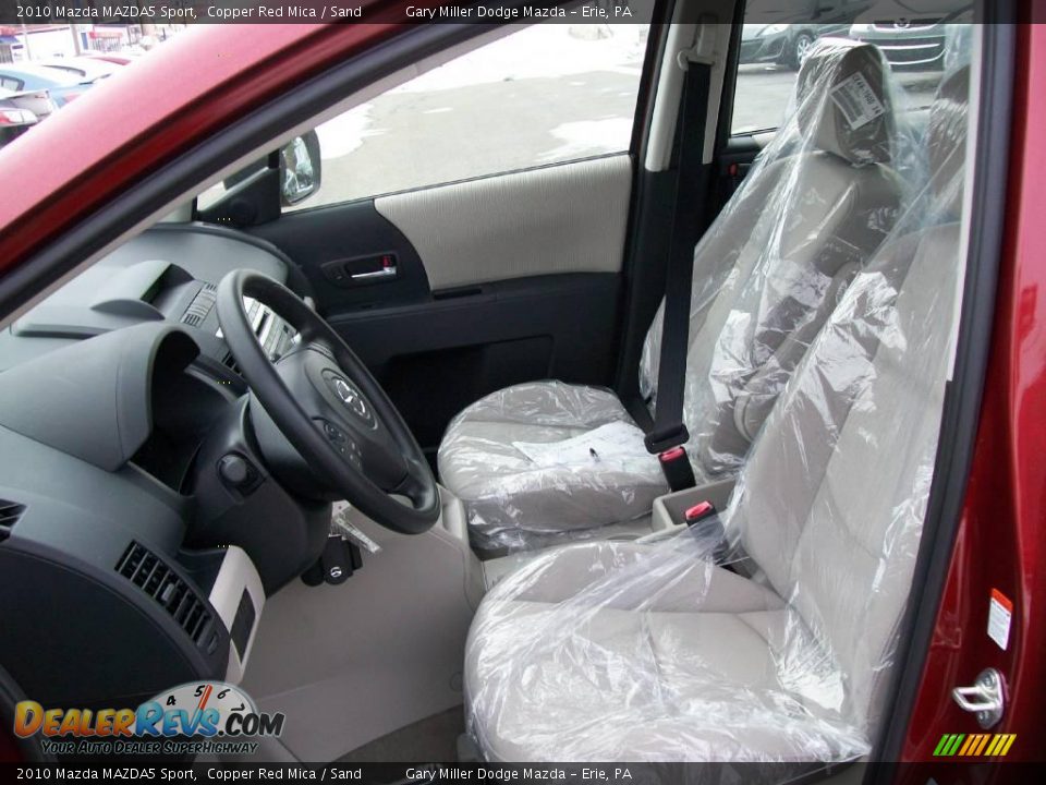 2010 Mazda MAZDA5 Sport Copper Red Mica / Sand Photo #12