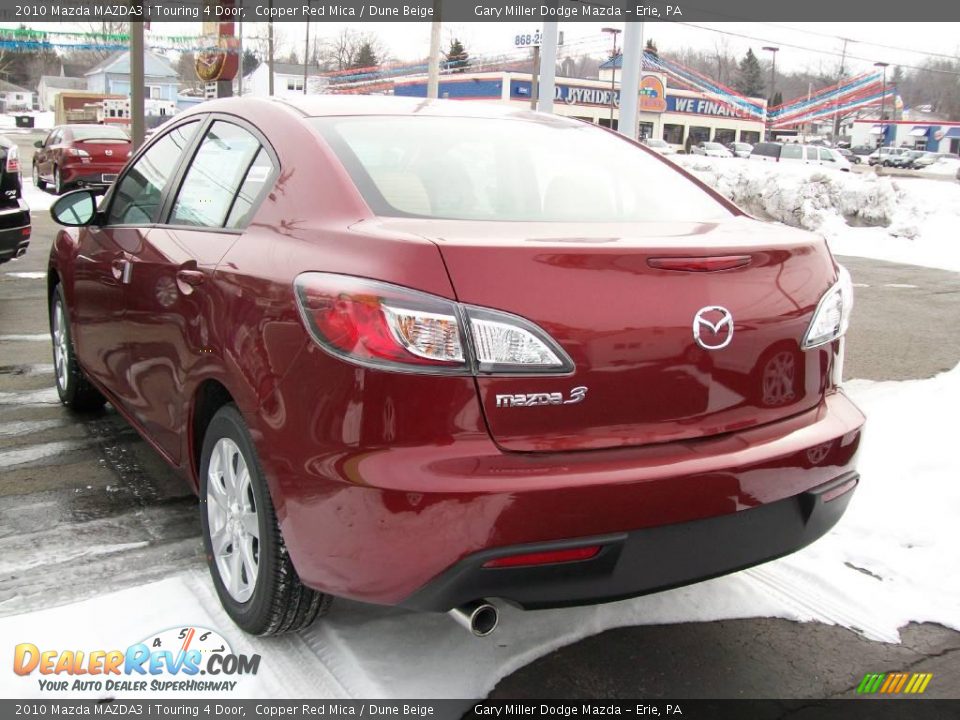 2010 Mazda MAZDA3 i Touring 4 Door Copper Red Mica / Dune Beige Photo #2