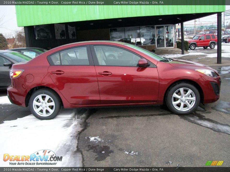 2010 Mazda MAZDA3 i Touring 4 Door Copper Red Mica / Dune Beige Photo #6