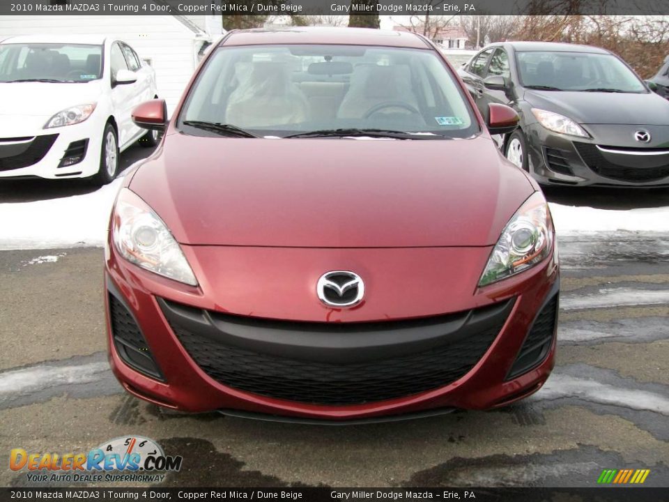 2010 Mazda MAZDA3 i Touring 4 Door Copper Red Mica / Dune Beige Photo #8