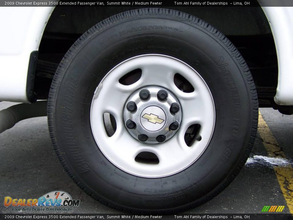 2009 Chevrolet Express 3500 Extended Passenger Van Summit White / Medium Pewter Photo #7