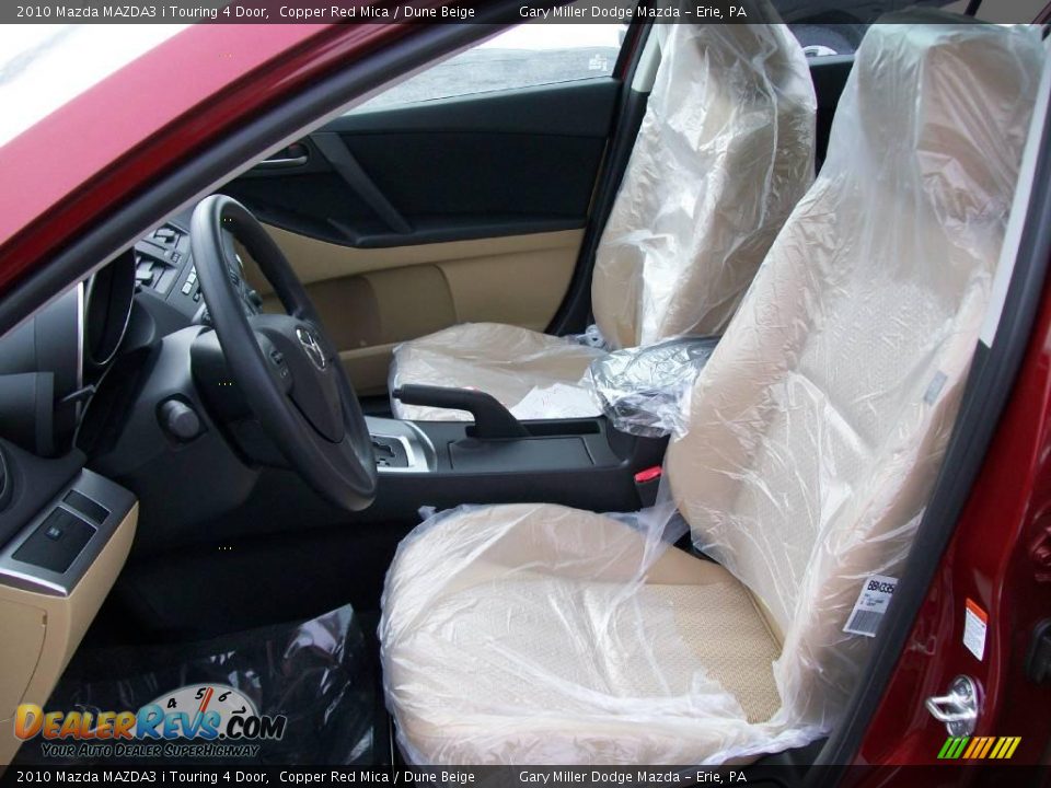 2010 Mazda MAZDA3 i Touring 4 Door Copper Red Mica / Dune Beige Photo #12