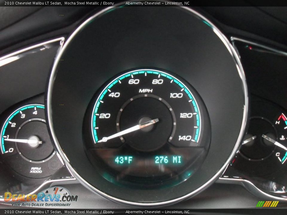 2010 Chevrolet Malibu LT Sedan Mocha Steel Metallic / Ebony Photo #24