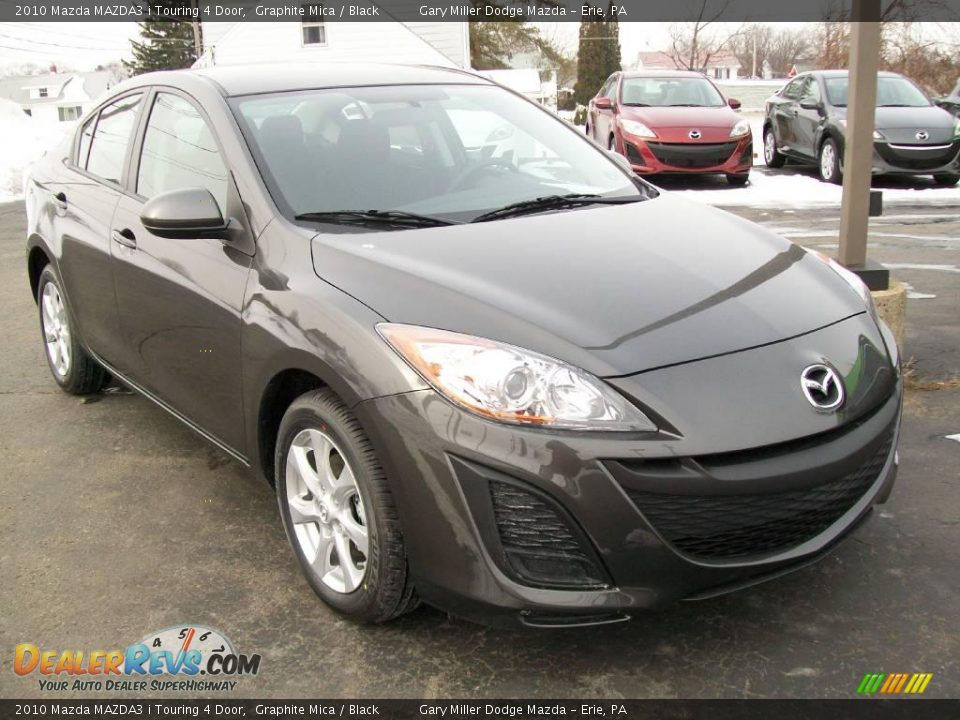 2010 Mazda MAZDA3 i Touring 4 Door Graphite Mica / Black Photo #8