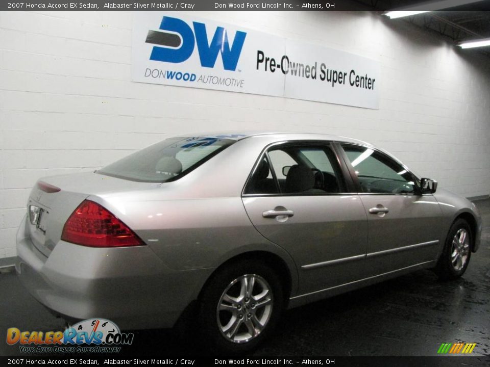 2007 Honda Accord EX Sedan Alabaster Silver Metallic / Gray Photo #4