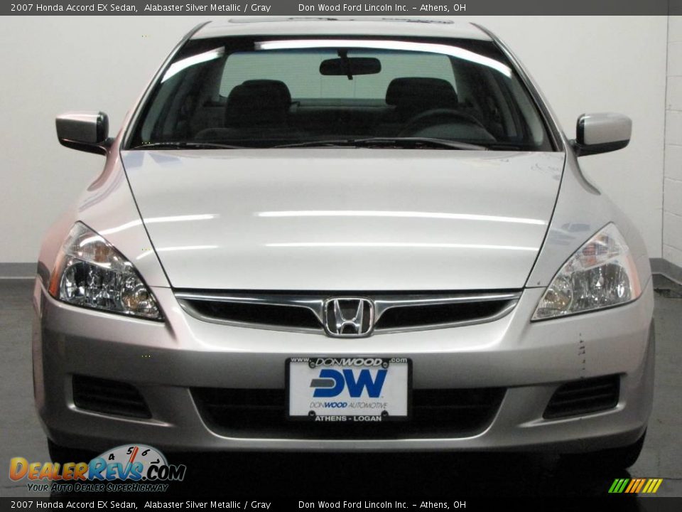2007 Honda Accord EX Sedan Alabaster Silver Metallic / Gray Photo #7
