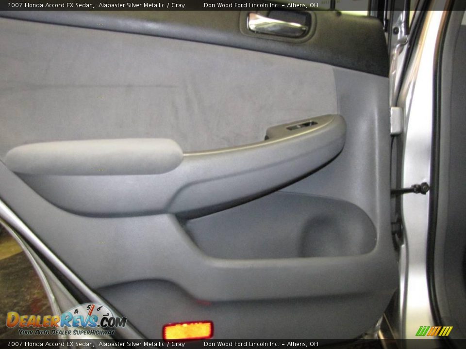 2007 Honda Accord EX Sedan Alabaster Silver Metallic / Gray Photo #16