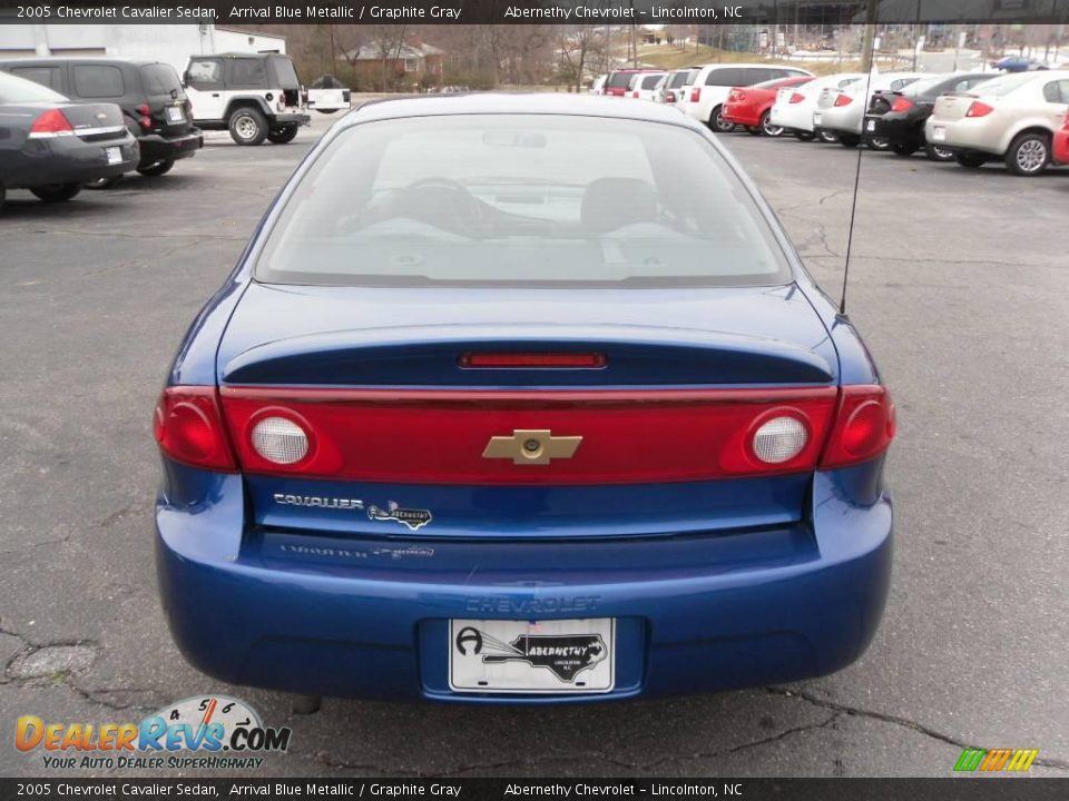 2005 Chevrolet Cavalier Sedan Arrival Blue Metallic / Graphite Gray Photo #3