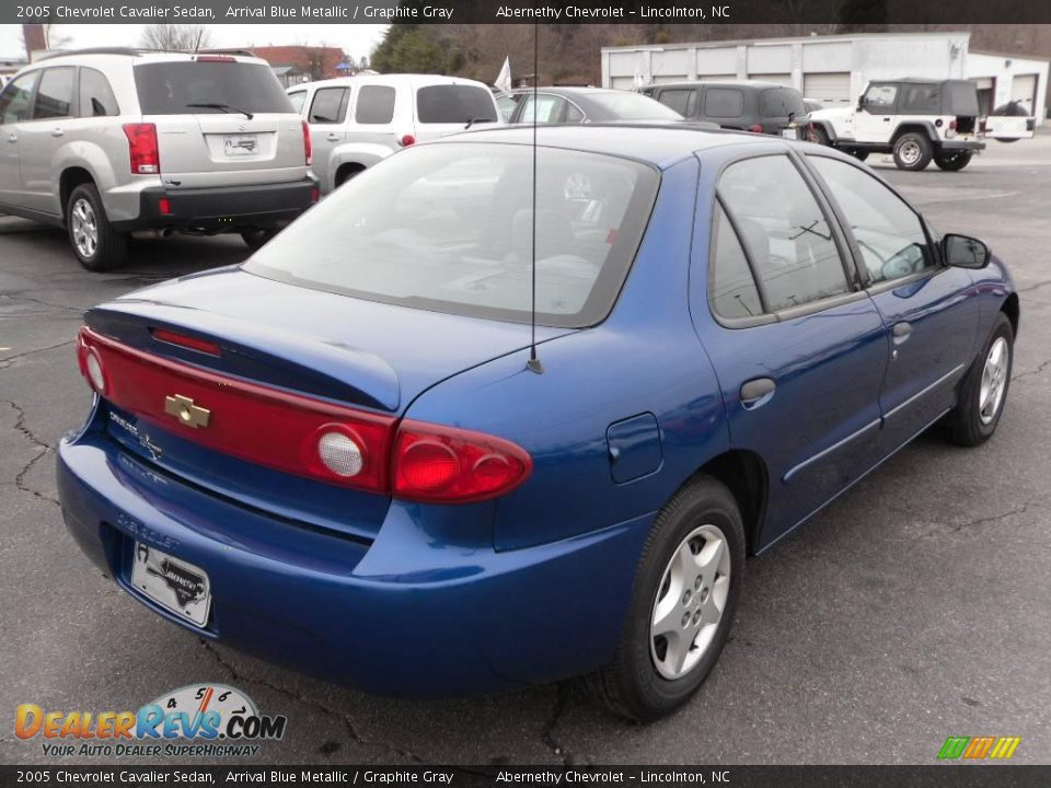 2005 Chevrolet Cavalier Sedan Arrival Blue Metallic / Graphite Gray Photo #4
