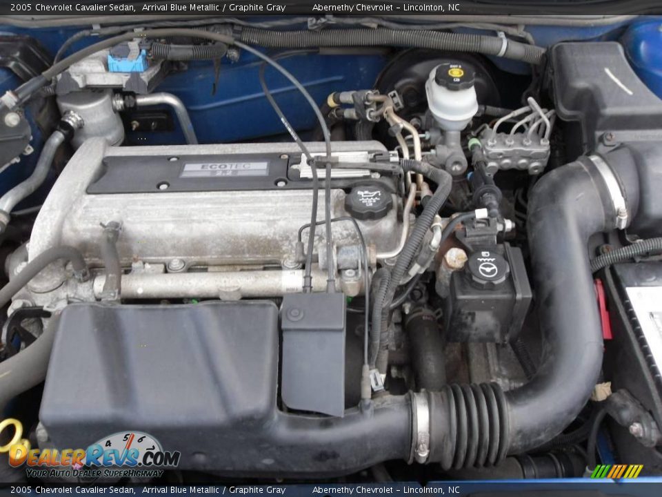 2005 Chevrolet Cavalier Sedan Arrival Blue Metallic / Graphite Gray Photo #25