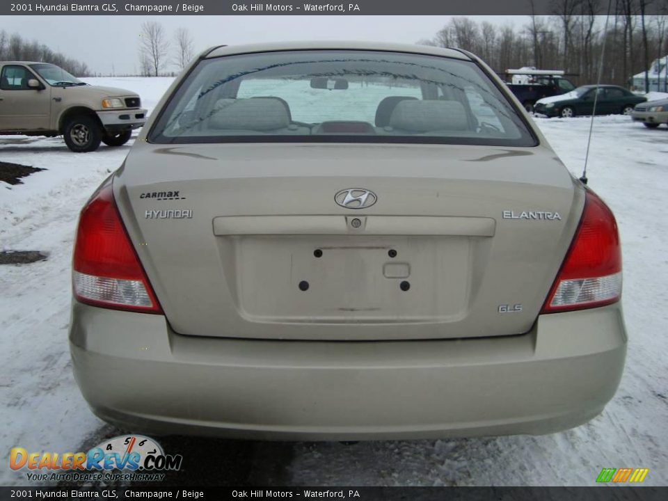 2001 Hyundai Elantra GLS Champagne / Beige Photo #5