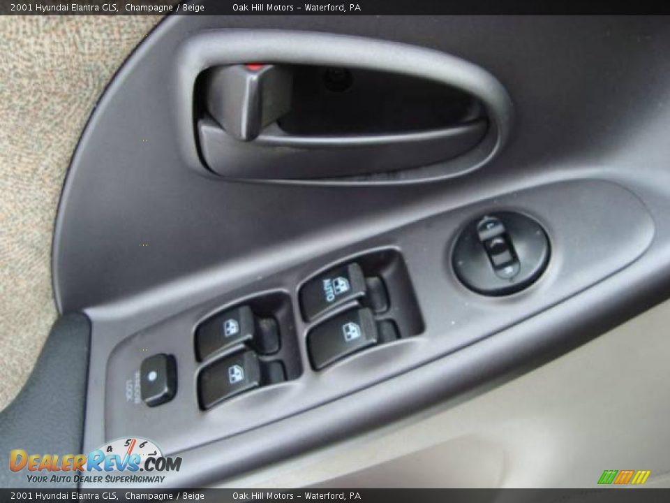 2001 Hyundai Elantra GLS Champagne / Beige Photo #14