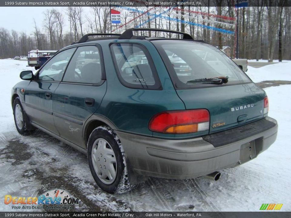 1999 Subaru Impreza Outback Sport Acadia Green Pearl Metallic / Gray Photo #8
