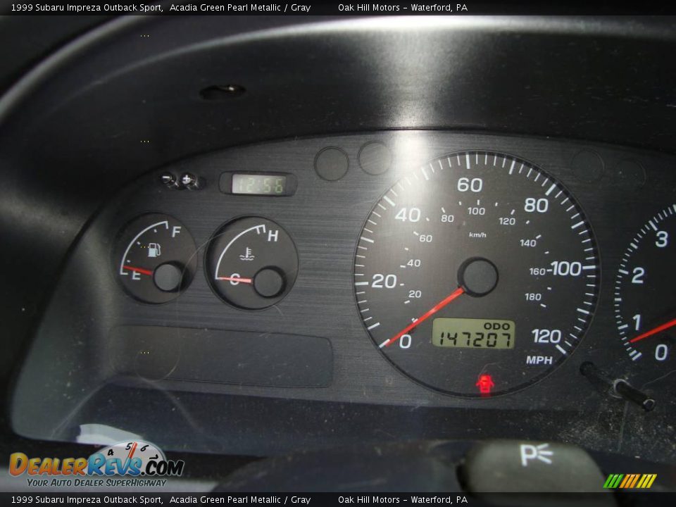1999 Subaru Impreza Outback Sport Acadia Green Pearl Metallic / Gray Photo #14