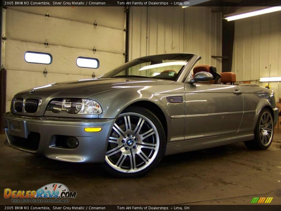 2005 BMW M3 Convertible Silver Grey Metallic / Cinnamon Photo #1
