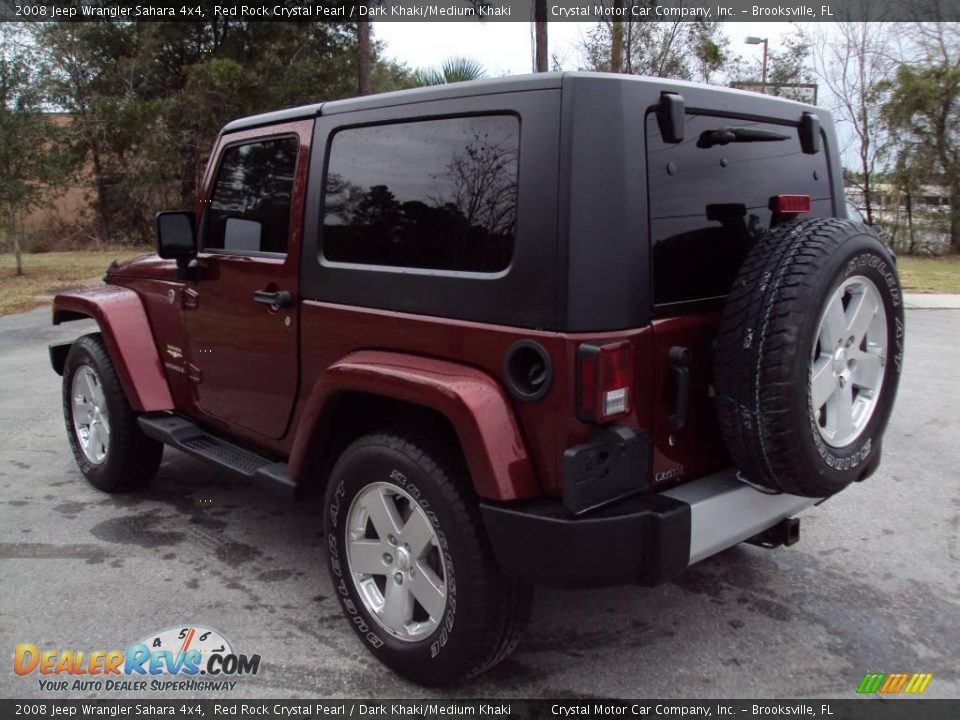 2008 Jeep Wrangler Sahara 4x4 Red Rock Crystal Pearl / Dark Khaki/Medium Khaki Photo #3