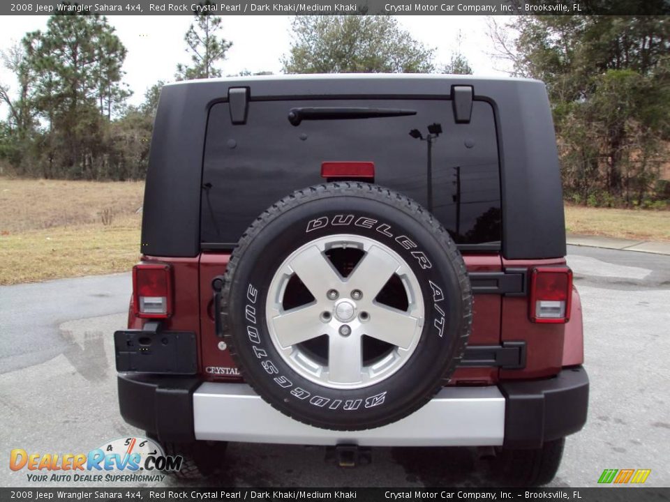 2008 Jeep Wrangler Sahara 4x4 Red Rock Crystal Pearl / Dark Khaki/Medium Khaki Photo #8