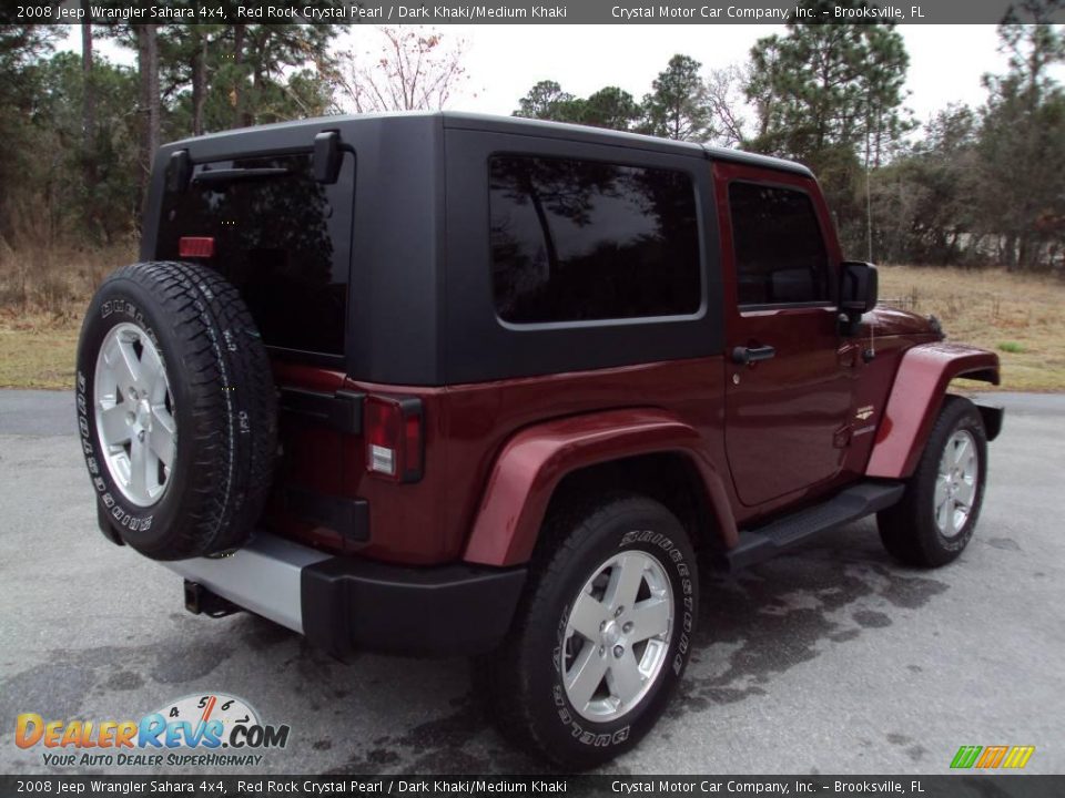 2008 Jeep Wrangler Sahara 4x4 Red Rock Crystal Pearl / Dark Khaki/Medium Khaki Photo #9