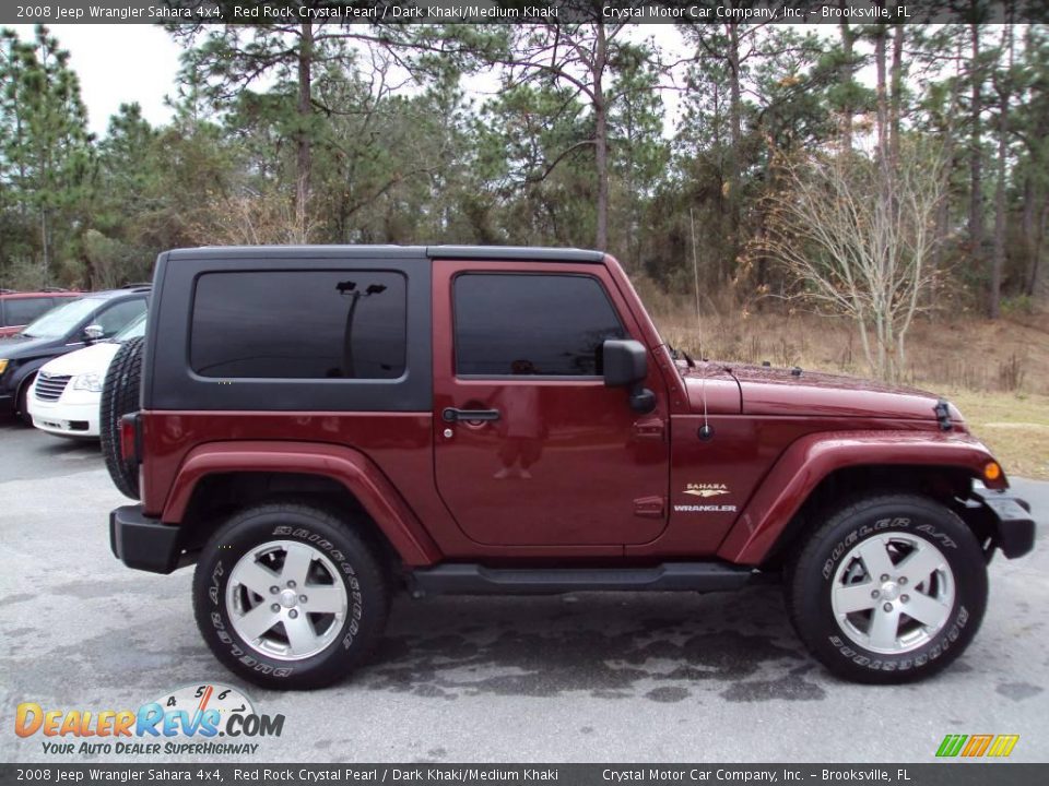 2008 Jeep Wrangler Sahara 4x4 Red Rock Crystal Pearl / Dark Khaki/Medium Khaki Photo #10
