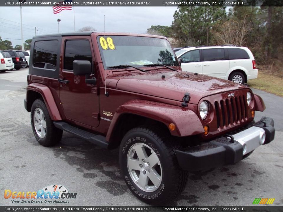 2008 Jeep Wrangler Sahara 4x4 Red Rock Crystal Pearl / Dark Khaki/Medium Khaki Photo #11