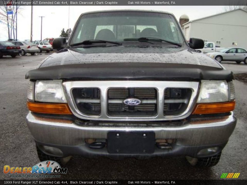 1999 Ford Ranger XLT Extended Cab 4x4 Black Clearcoat / Dark Graphite Photo #4