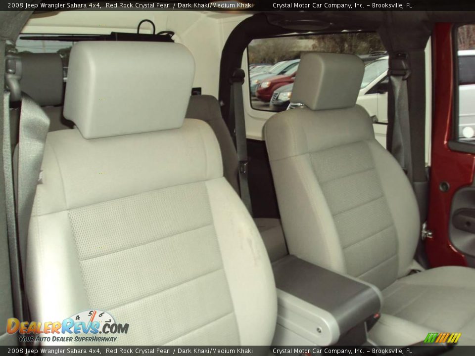 2008 Jeep Wrangler Sahara 4x4 Red Rock Crystal Pearl / Dark Khaki/Medium Khaki Photo #12
