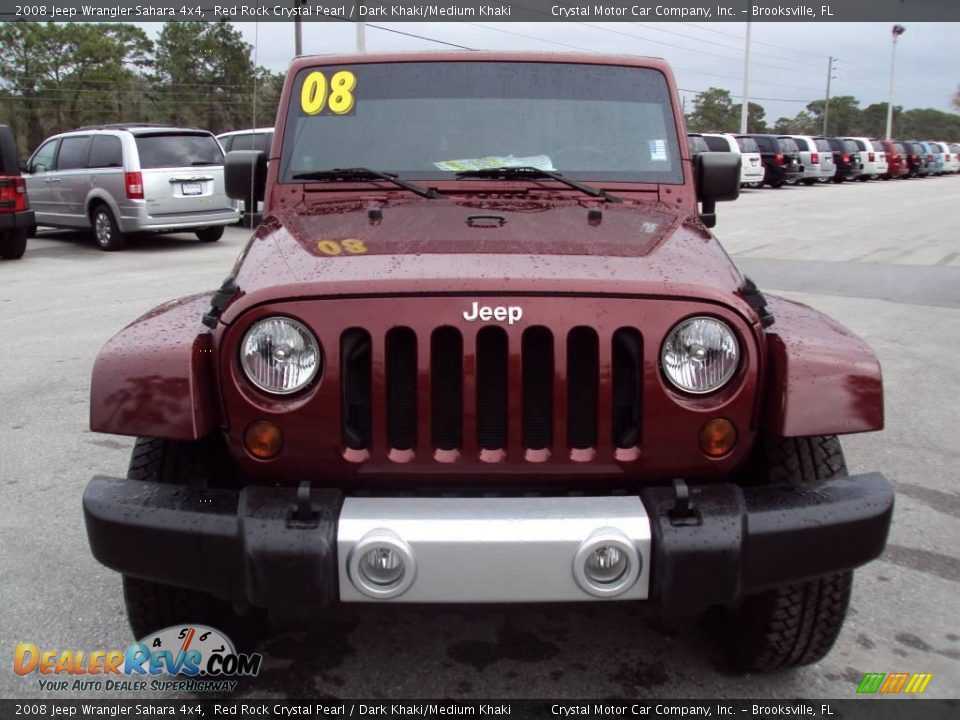 2008 Jeep Wrangler Sahara 4x4 Red Rock Crystal Pearl / Dark Khaki/Medium Khaki Photo #13