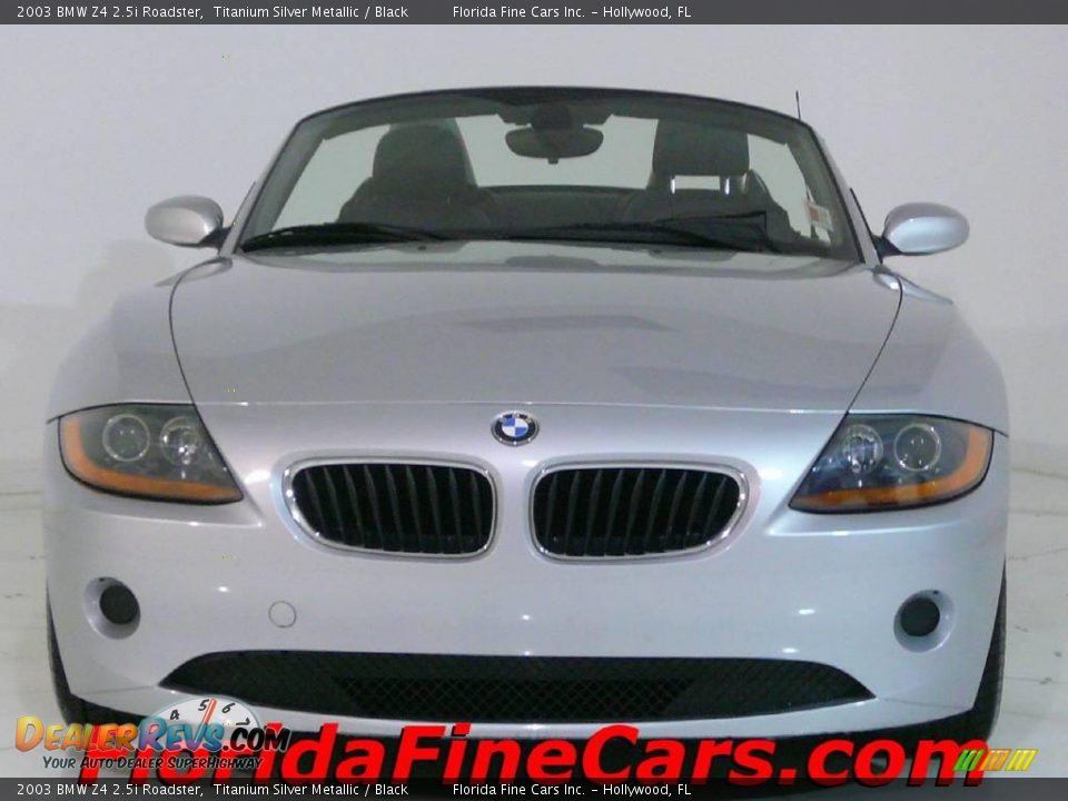 2003 BMW Z4 2.5i Roadster Titanium Silver Metallic / Black Photo #5