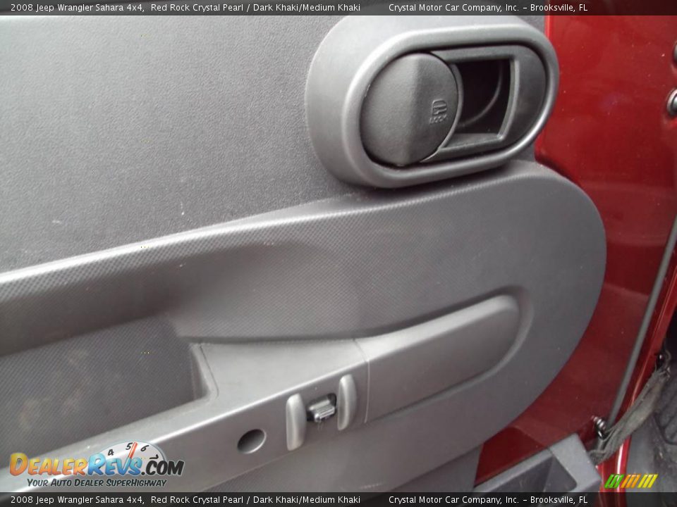 2008 Jeep Wrangler Sahara 4x4 Red Rock Crystal Pearl / Dark Khaki/Medium Khaki Photo #17