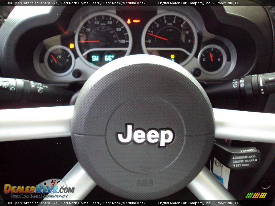 2008 Jeep Wrangler Sahara 4x4 Red Rock Crystal Pearl / Dark Khaki/Medium Khaki Photo #21
