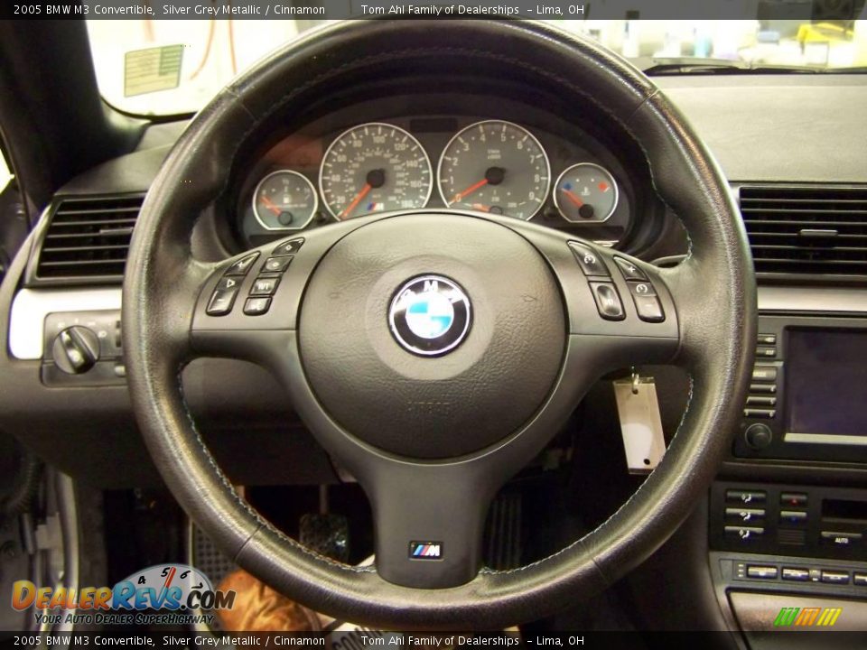 2005 BMW M3 Convertible Silver Grey Metallic / Cinnamon Photo #21