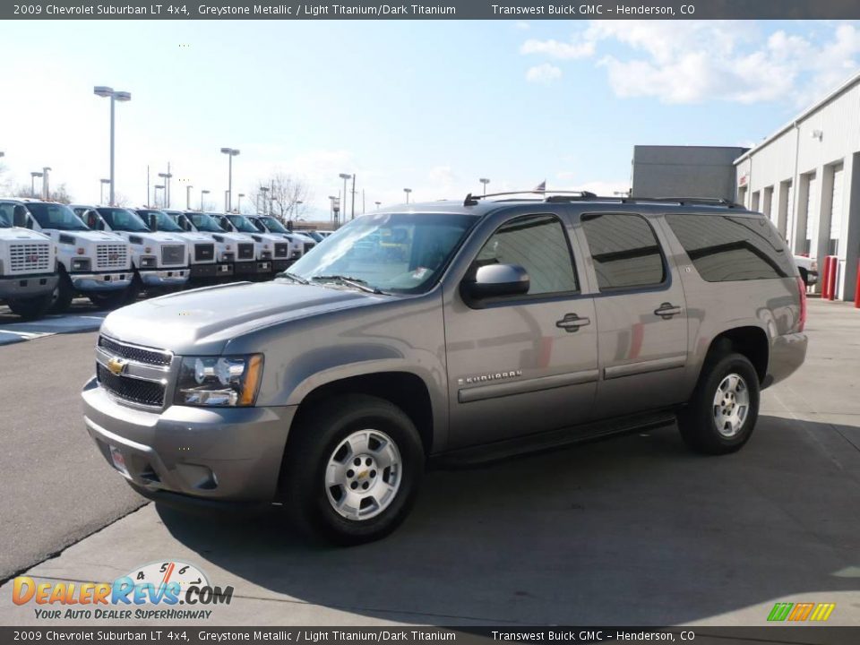 2009 Chevrolet Suburban LT 4x4 Greystone Metallic / Light Titanium/Dark Titanium Photo #3
