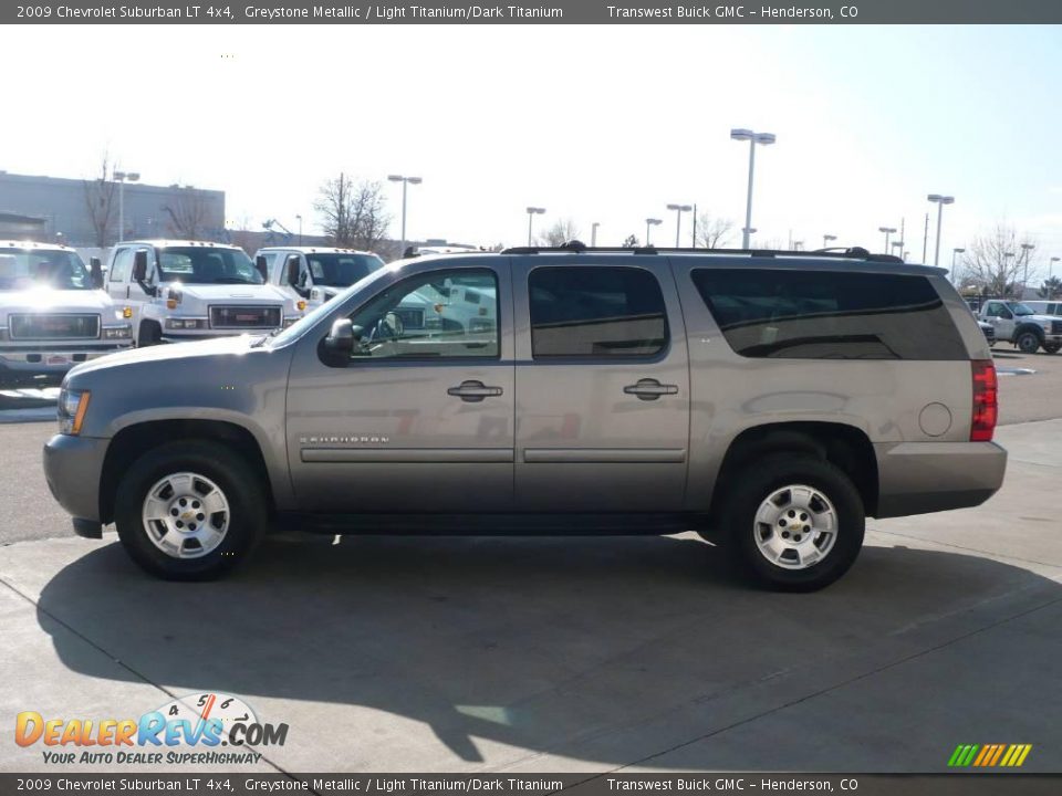 2009 Chevrolet Suburban LT 4x4 Greystone Metallic / Light Titanium/Dark Titanium Photo #4